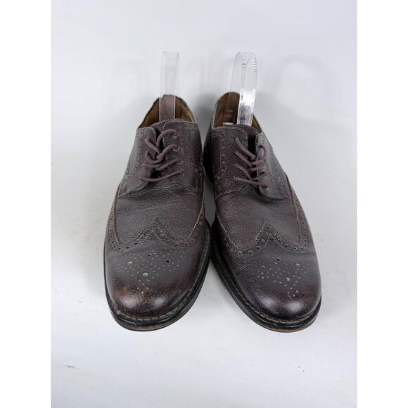 Cole Haan Oxford Dress Shoes Men\'s 9.5 Brown Leather Wing Tip Lace Up Casual main image 4